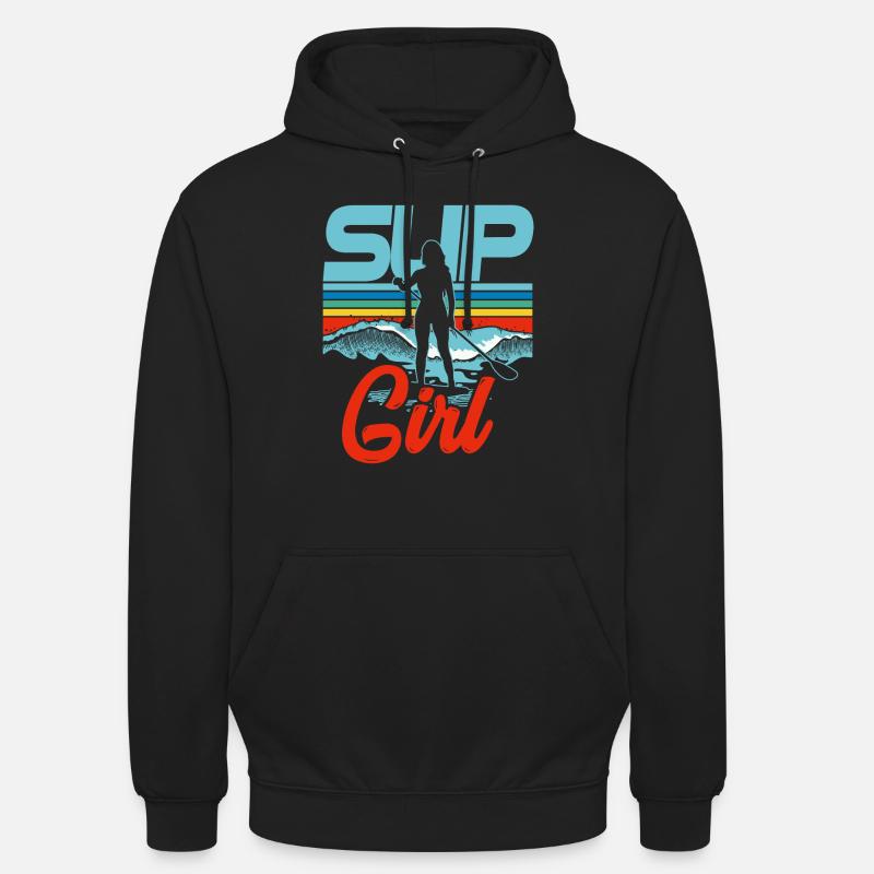 Fille de SUP - Sweat-shirt à capuche unisexe - noir