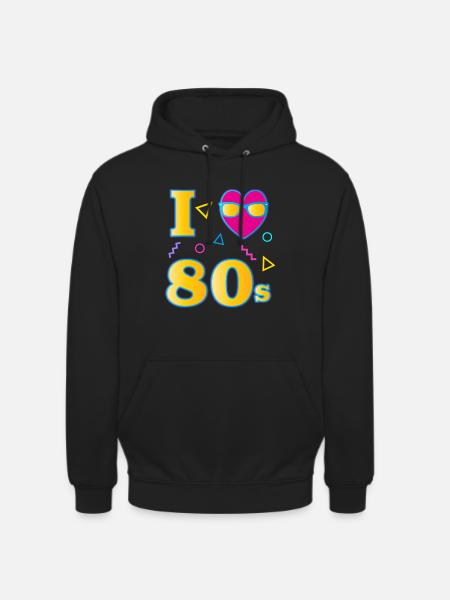 I love 80s - 80s - Unisex Hoodie - black
