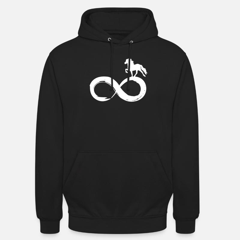 Islaender Forever Infinity - Sweat-shirt à capuche unisexe - noir