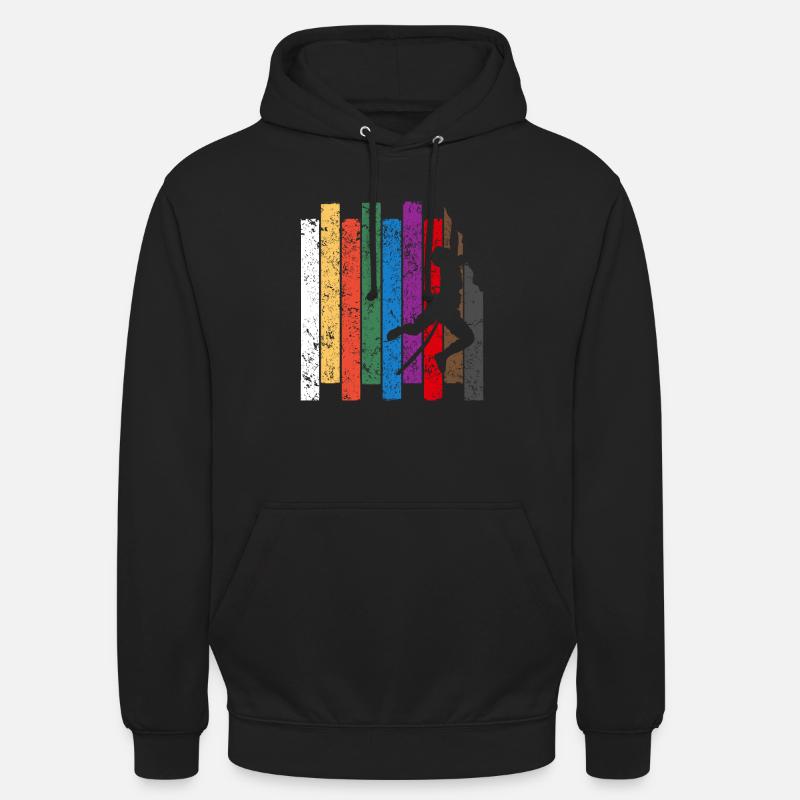 Klettern Silhouette - Unisex Hoodie - Schwarz
