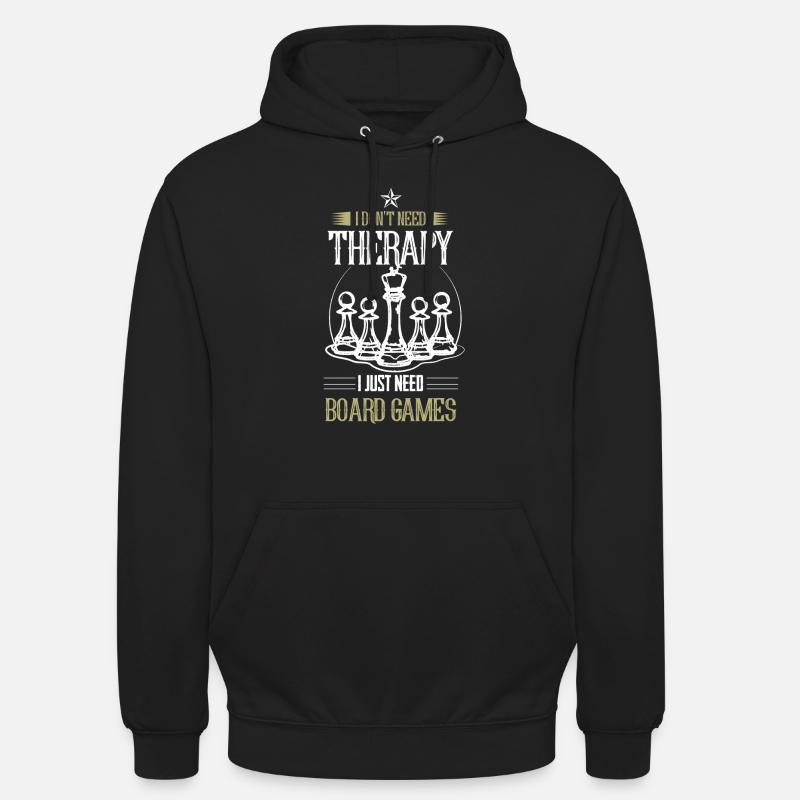 Brettspiele Spiele Schach - Unisex Hoodie - Schwarz