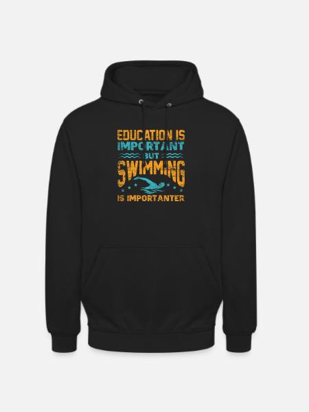 swim - Unisex Hoodie - black