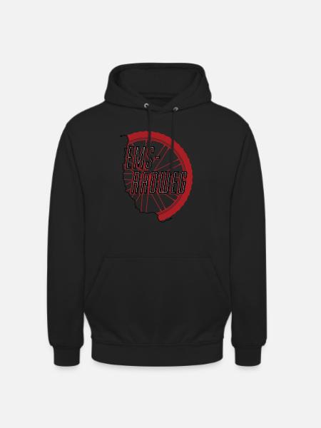 Ems-Radweg - Unisex Hoodie - Schwarz