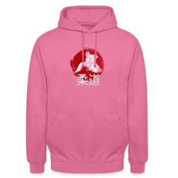 Judo - Unisex Hoodie - Pink - Vorne - Alina (178cm) & Michal (187cm)