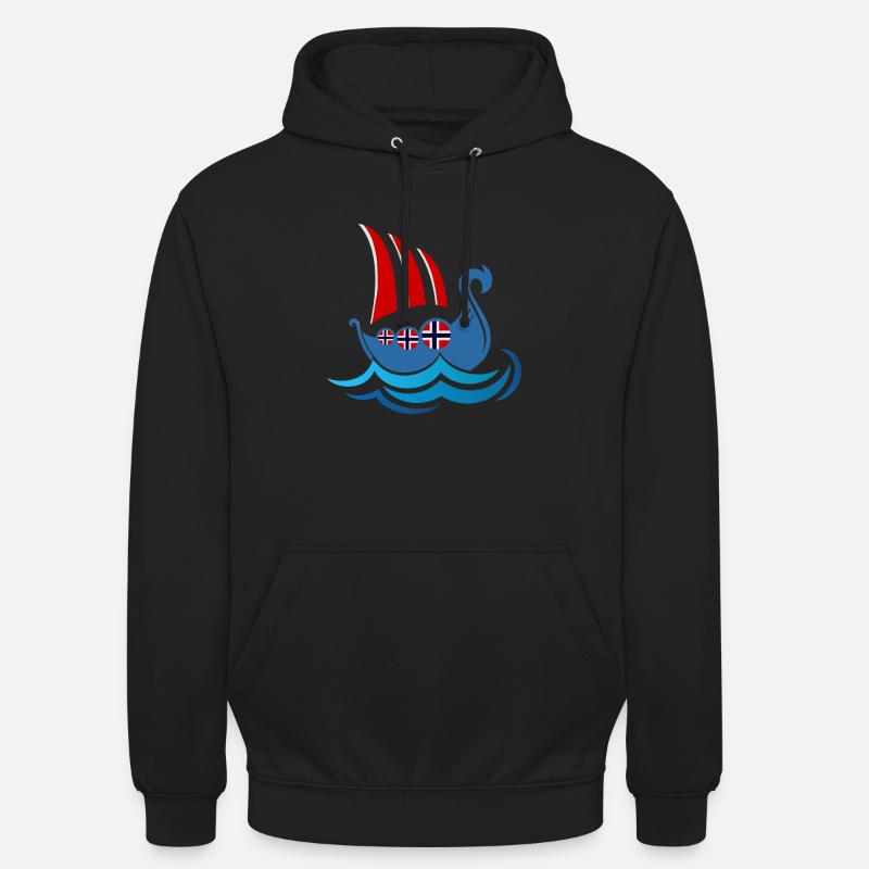Norwegen Elch - Unisex Hoodie - Schwarz