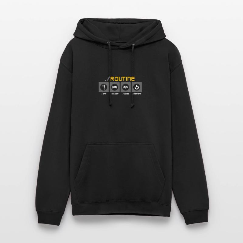Eat Sleep Code Repeat IT routine Sweat-shirt à capuche unisexe