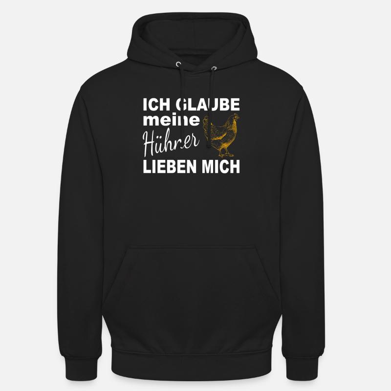 Huhn Bauernhof Geschenkidee - Unisex Hoodie - Schwarz