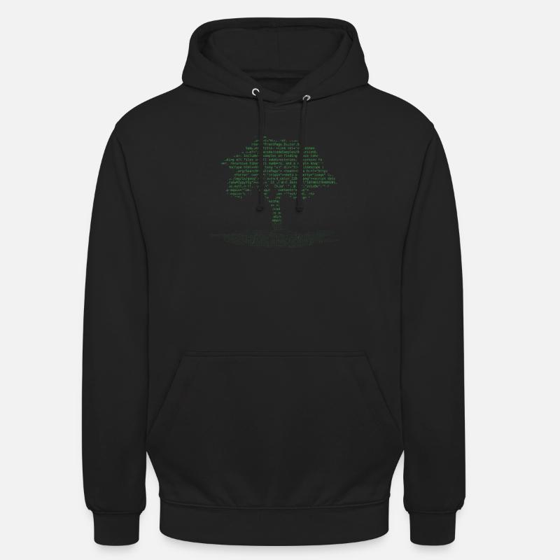 Arbre de programmation informatique - Sweat-shirt à capuche unisexe - noir