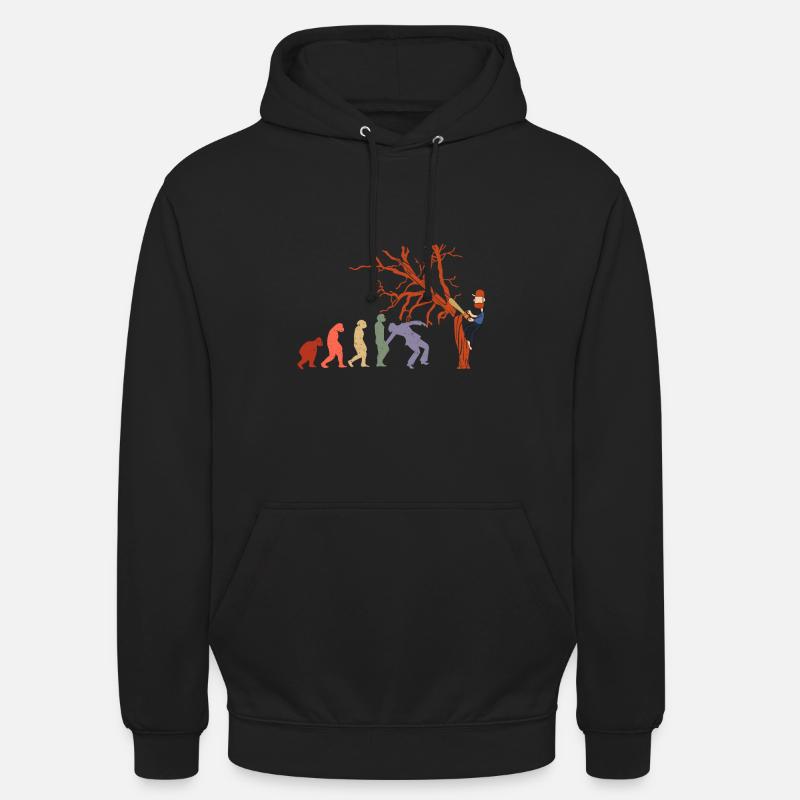 Lumberjack EVOLUTION chainsaw landscaper - Unisex Hoodie - black