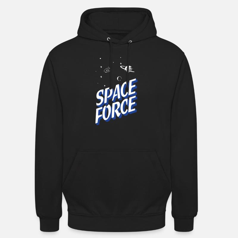Force spatiale - Sweat-shirt à capuche unisexe - noir