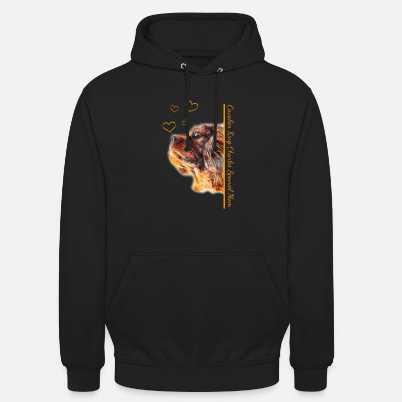Cavalier King Charles Spaniel Maman - Sweat-shirt à capuche unisexe - noir