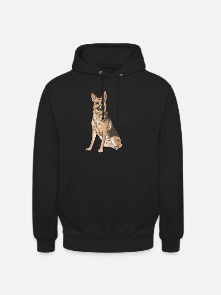German Shepherd - Unisex Hoodie - black