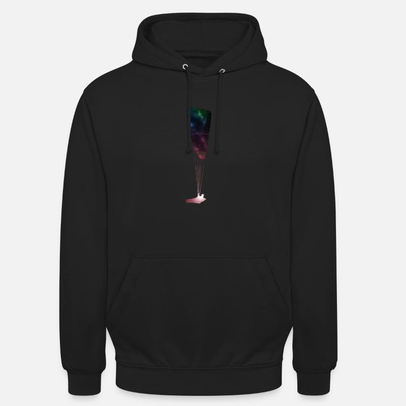 Paragliding Gleitschirm Weltraum Geschenk Pilot - Unisex Hoodie - Schwarz