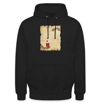 Michelangelo hands beerpong beer pong - Unisex Hoodie - black - Front - Alina (178cm) & Michal (187cm)