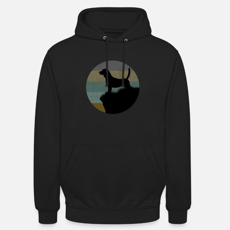 beagle - Sweat-shirt à capuche unisexe - noir