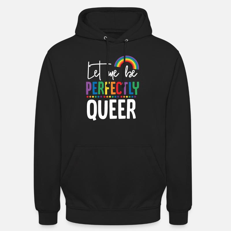 Lesbisch Lesbe Regenbogen - Unisex Hoodie - Schwarz