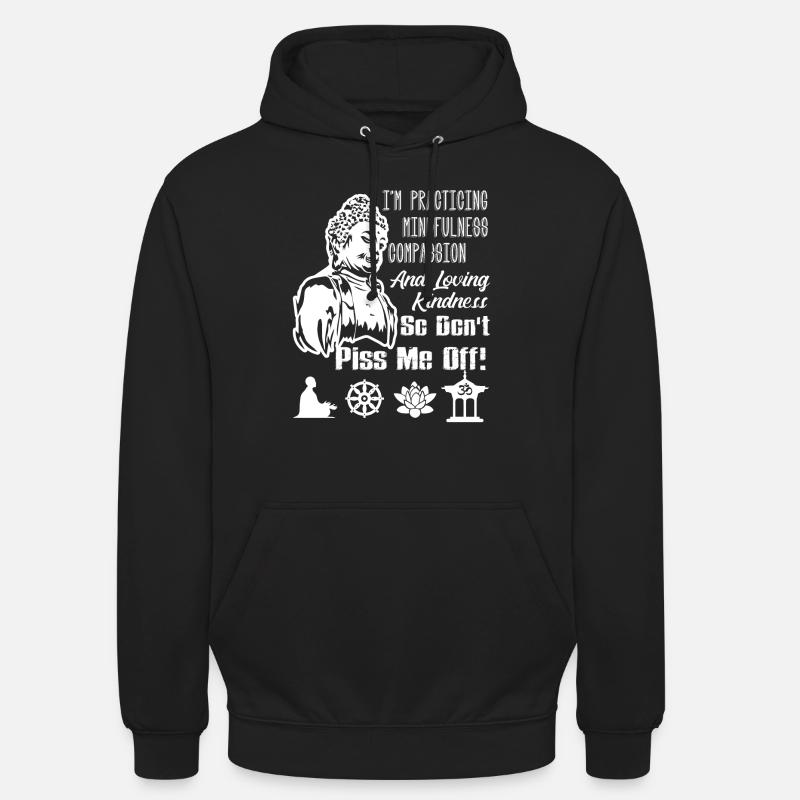 Buddha Buddha Practicing - Unisex Hoodie - black