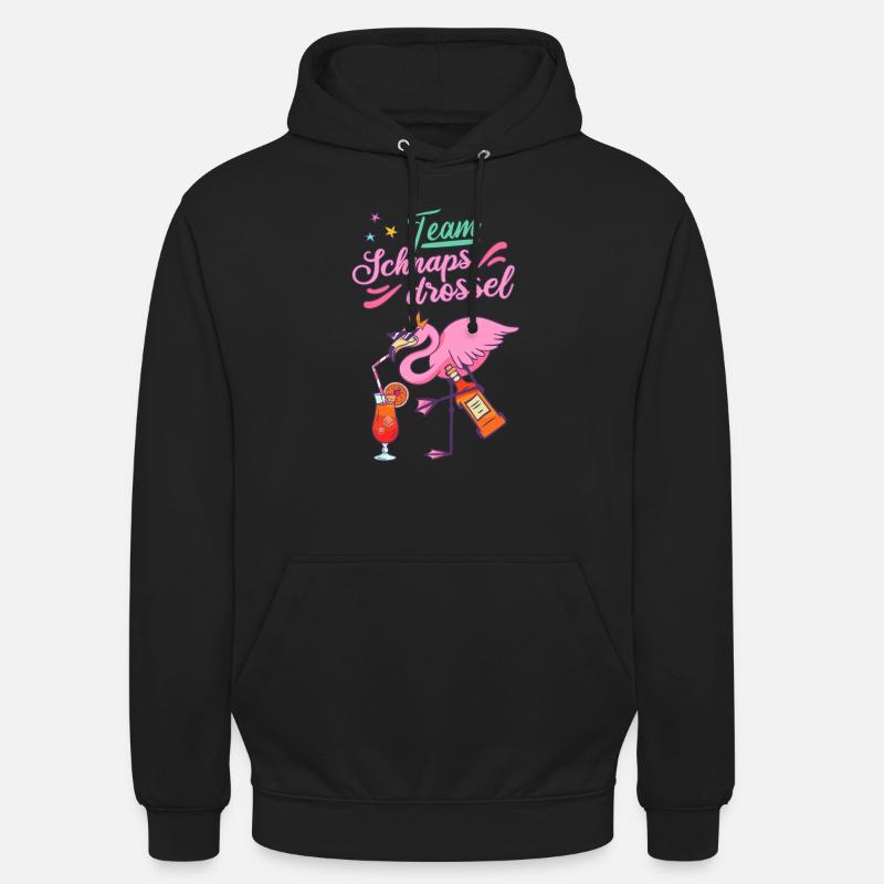 Team Schnapsdrossel Mädelsabend Geschenk - Unisex Hoodie - Schwarz