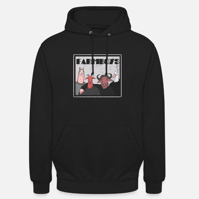 Résident de ferme - Sweat-shirt à capuche unisexe - noir