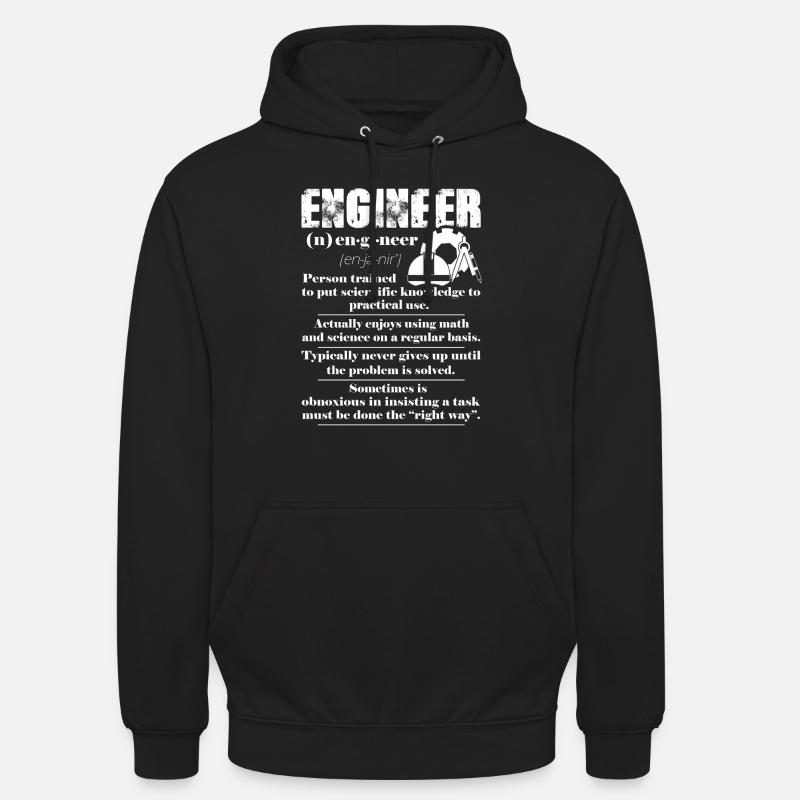 Engineer Definition - Unisex Hoodie - black