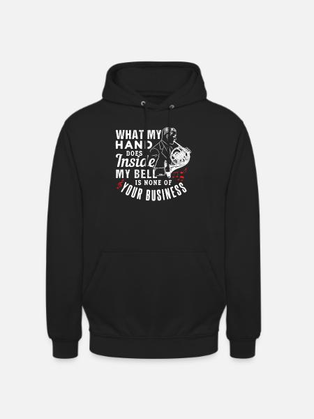 Hoorn Hoorn Cadeau - Uniseks hoodie - zwart