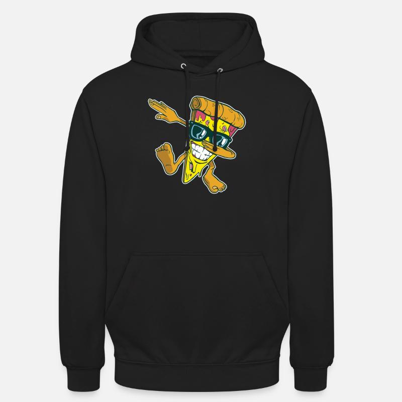 Pizza pizza maker manger pizza drôle de pizza - Sweat-shirt à capuche unisexe - noir