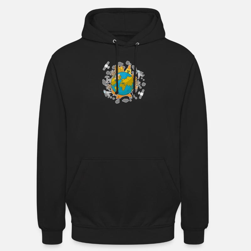 Pollution pour les écologistes - Sweat-shirt à capuche unisexe - noir