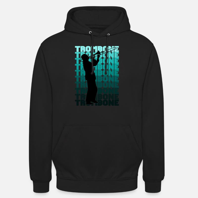 Trombones - Sweat-shirt à capuche unisexe - noir