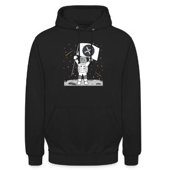 Moon XRP - Unisex Hoodie - black - Front - Alina (178cm) & Michal (187cm)