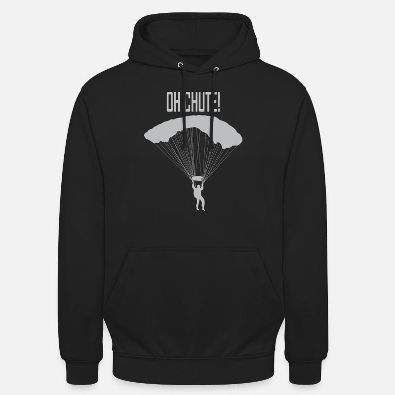 Skydive Fallschirm springen Fallschirmspringer - Unisex Hoodie - Schwarz