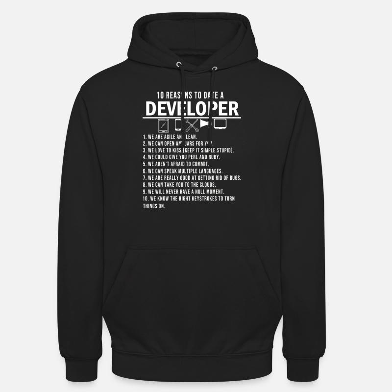 Softwareentwickler Programmier Programmieren - Unisex Hoodie - Schwarz
