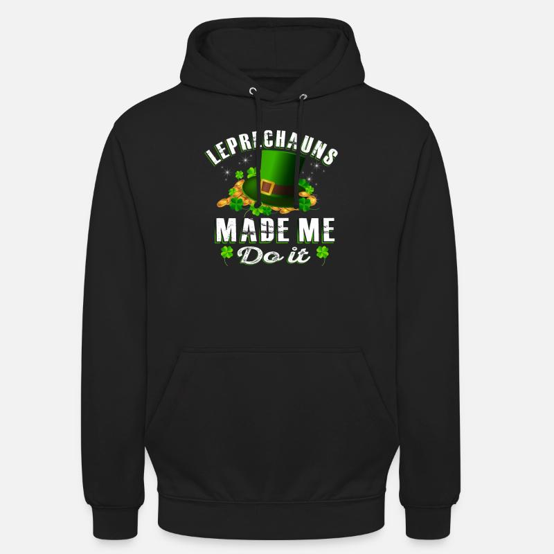 patricks day Leprechauns - Sweat-shirt à capuche unisexe - noir