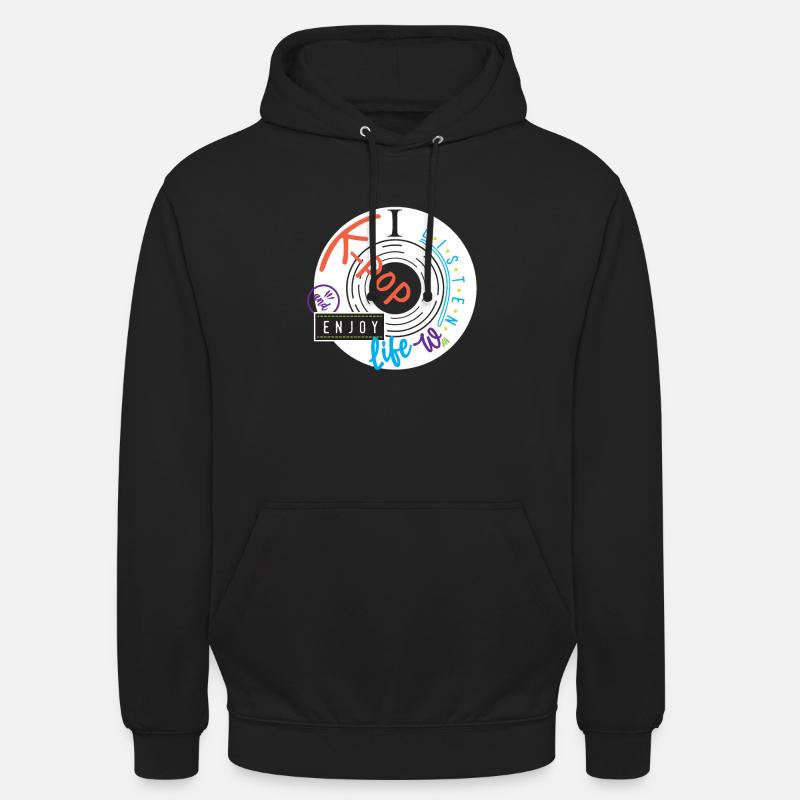 Ascolto K-Pop... K-Pop - Felpa con cappuccio unisex - nero
