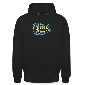 The Padel Mom Padel Player Padel racket Paddle - Unisex Hoodie - black - Front - Alina (178cm) & Michal (187cm)
