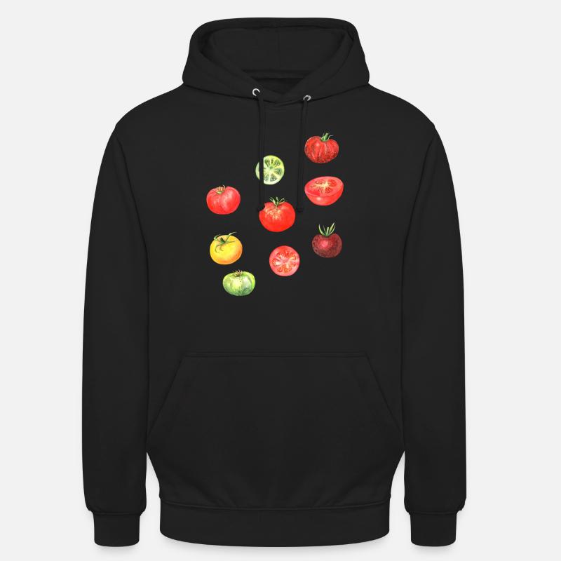 Tomates Pasta Italia Koch - Sweat-shirt à capuche unisexe - noir