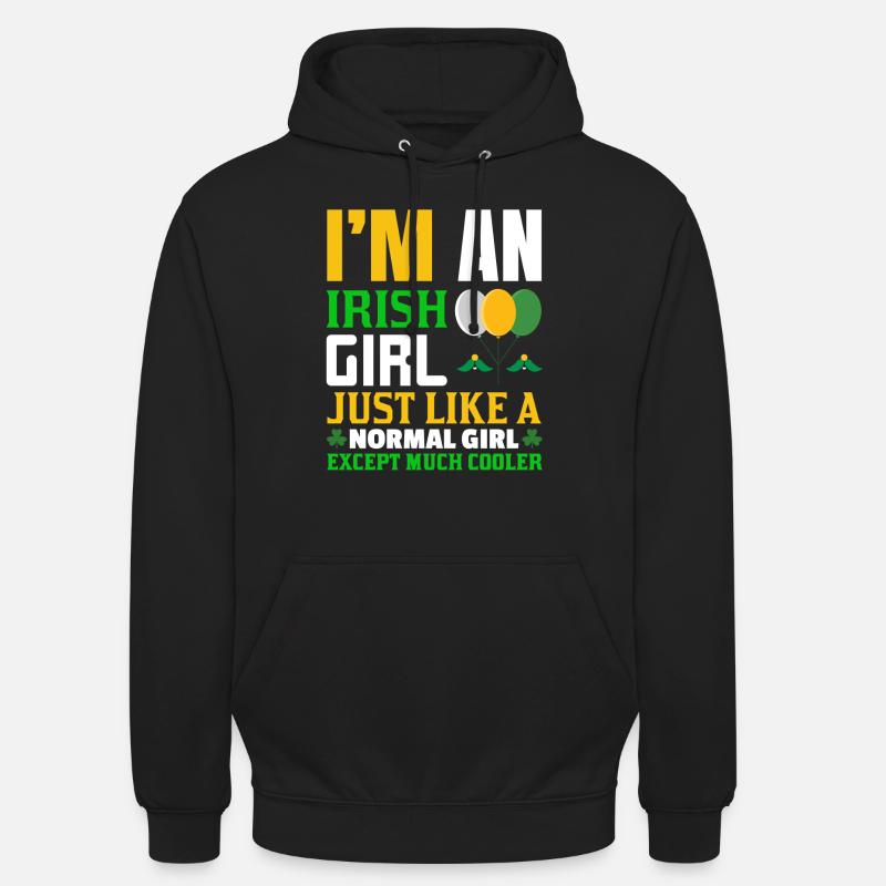 Irischer Mädchen Geschenkidee Lustig - Unisex Hoodie - Schwarz