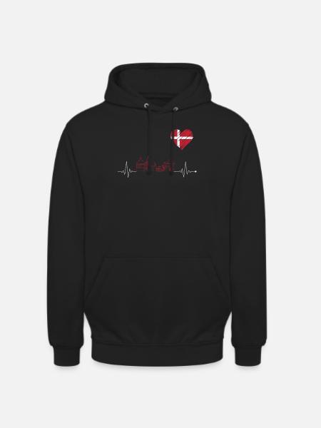 Denmark Skyline - Unisex Hoodie - black