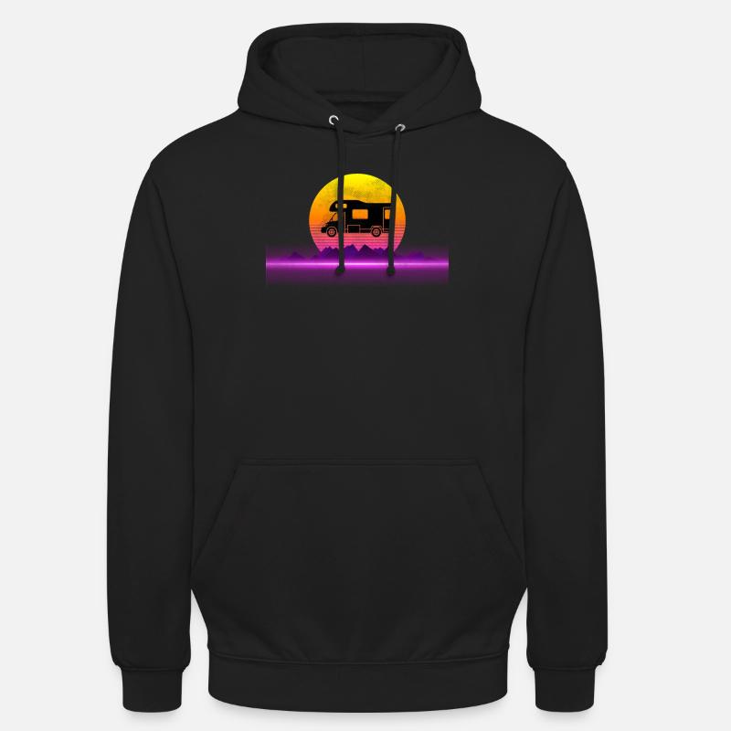 Camper Camper Camping Caravanes Campen - Sweat-shirt à capuche unisexe - noir