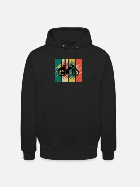 Mobylette Mobylette Mobylette Mobylette Mokick - Sweat-shirt à capuche unisexe - noir