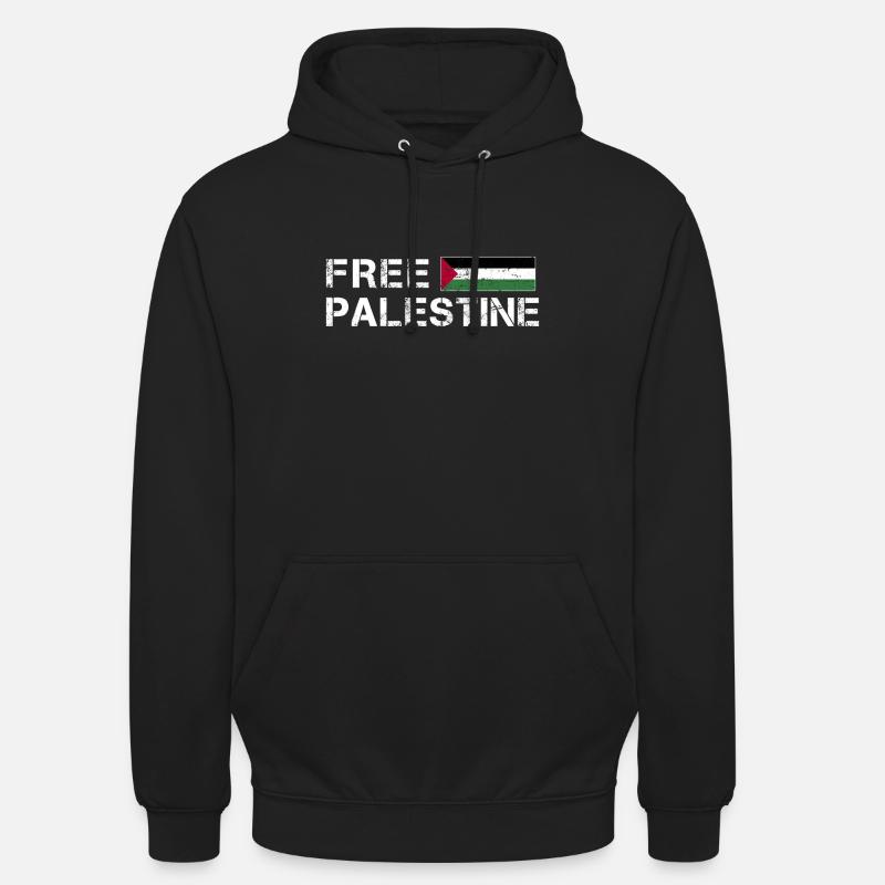 Palestine libre Gaza Drapeau arabe - Sweat-shirt à capuche unisexe - noir