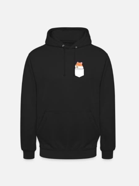 Hamster Funny Shirt Bag - Unisex Hoodie - black