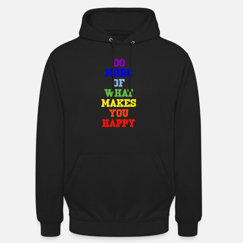 peace arc-en-ciel - Sweat-shirt à capuche unisexe - noir
