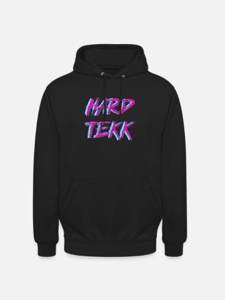 Hard Tekk Hardtekk - Unisex Hoodie - Schwarz