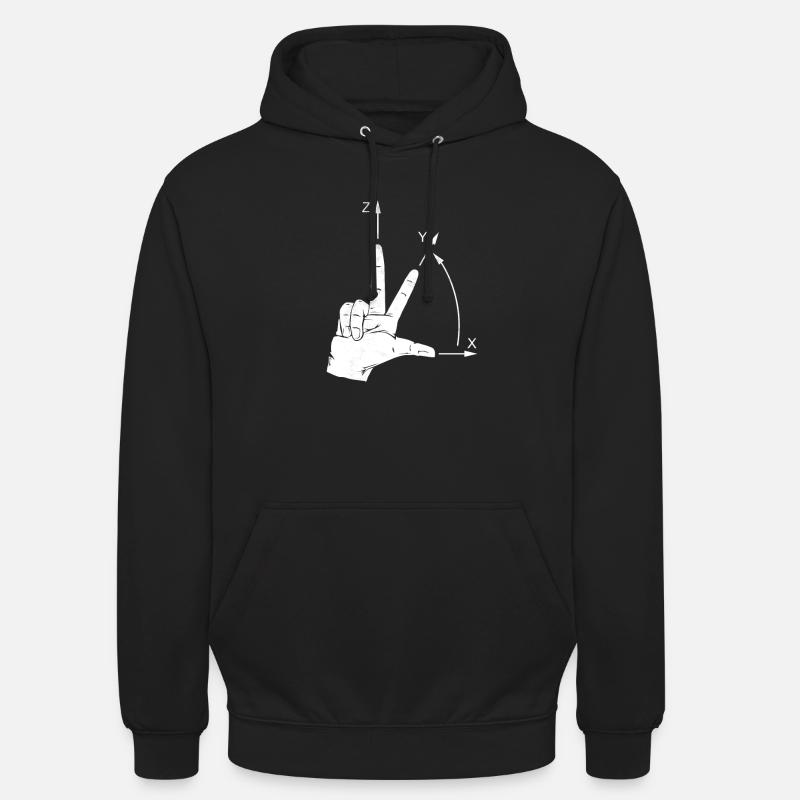 Coordinate system CNC programmer Unisex Hoodie