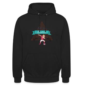 Big Brother - Unisex Hoodie - Schwarz - Vorne - Alina (178cm) & Michal (187cm)