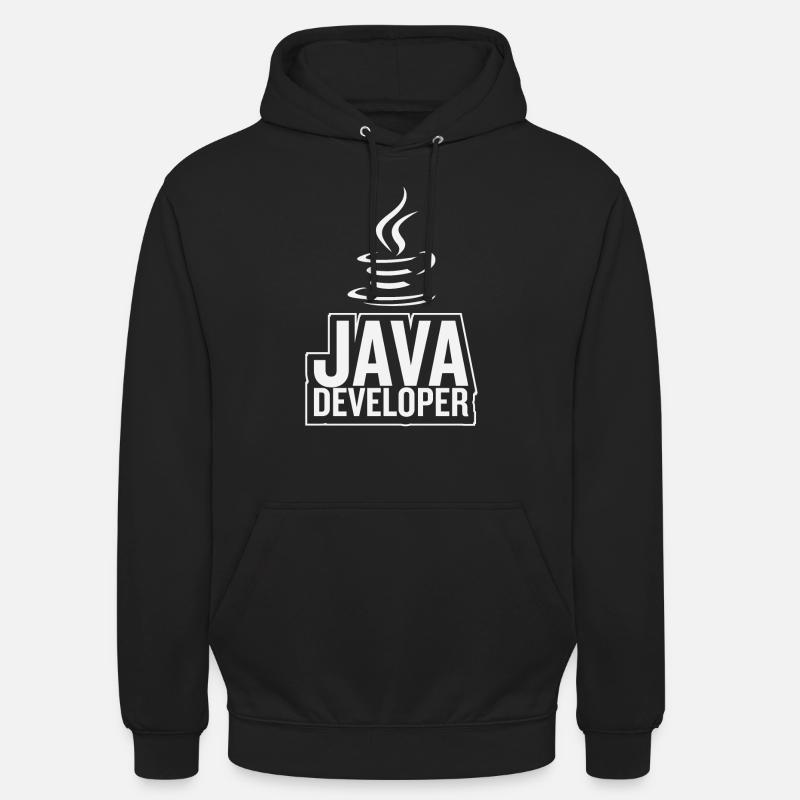 Café Java Developer Coffee - Sweat-shirt à capuche unisexe - noir