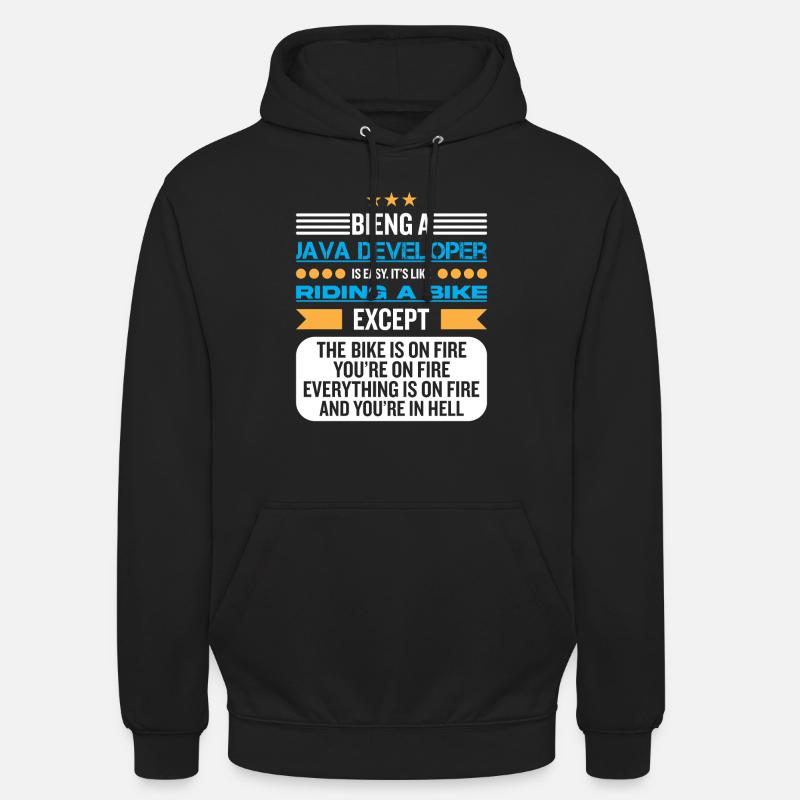 Java Developer - Unisex Hoodie - black