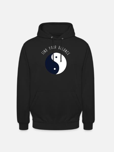 Yin and Yang - Unisex Hoodie - black
