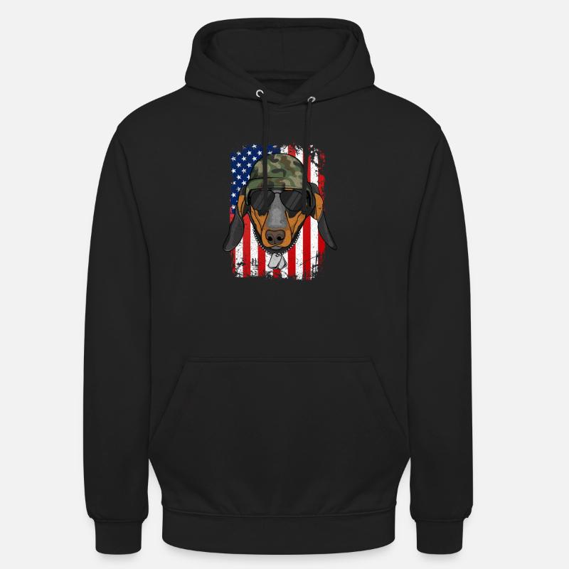 Dackel - Unisex Hoodie - Schwarz