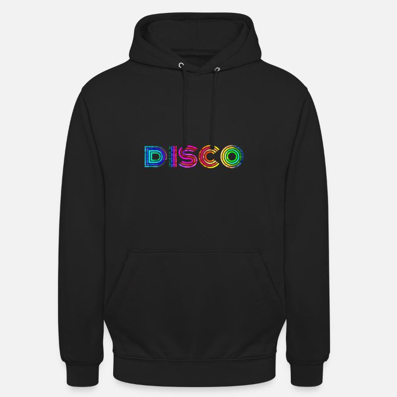 Disco - Sweat-shirt à capuche unisexe - noir